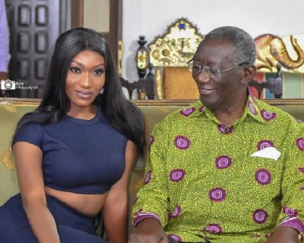 Wendy Shay with former President JA Kufour