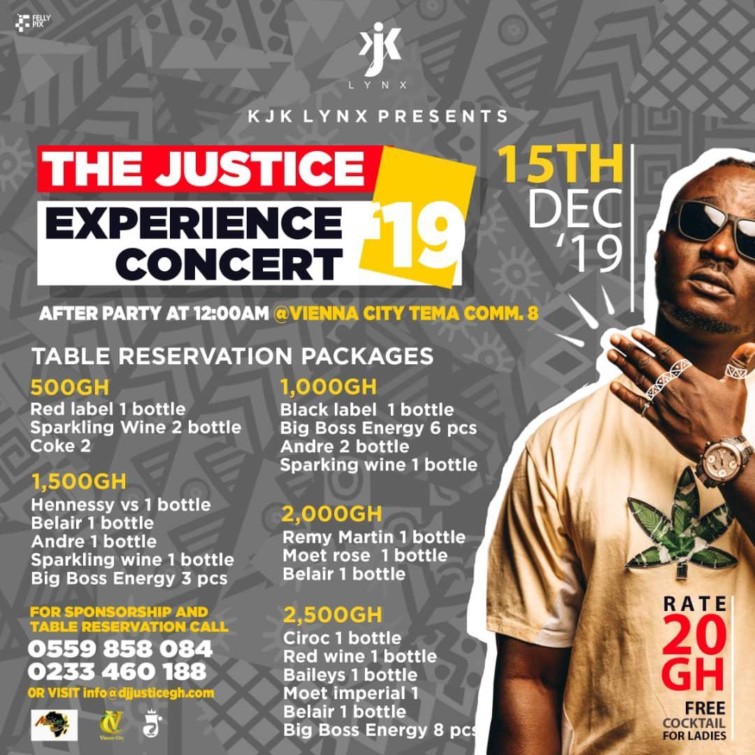 “The Justice Experience Concert” 2019 is brought to you by DJ Justice
