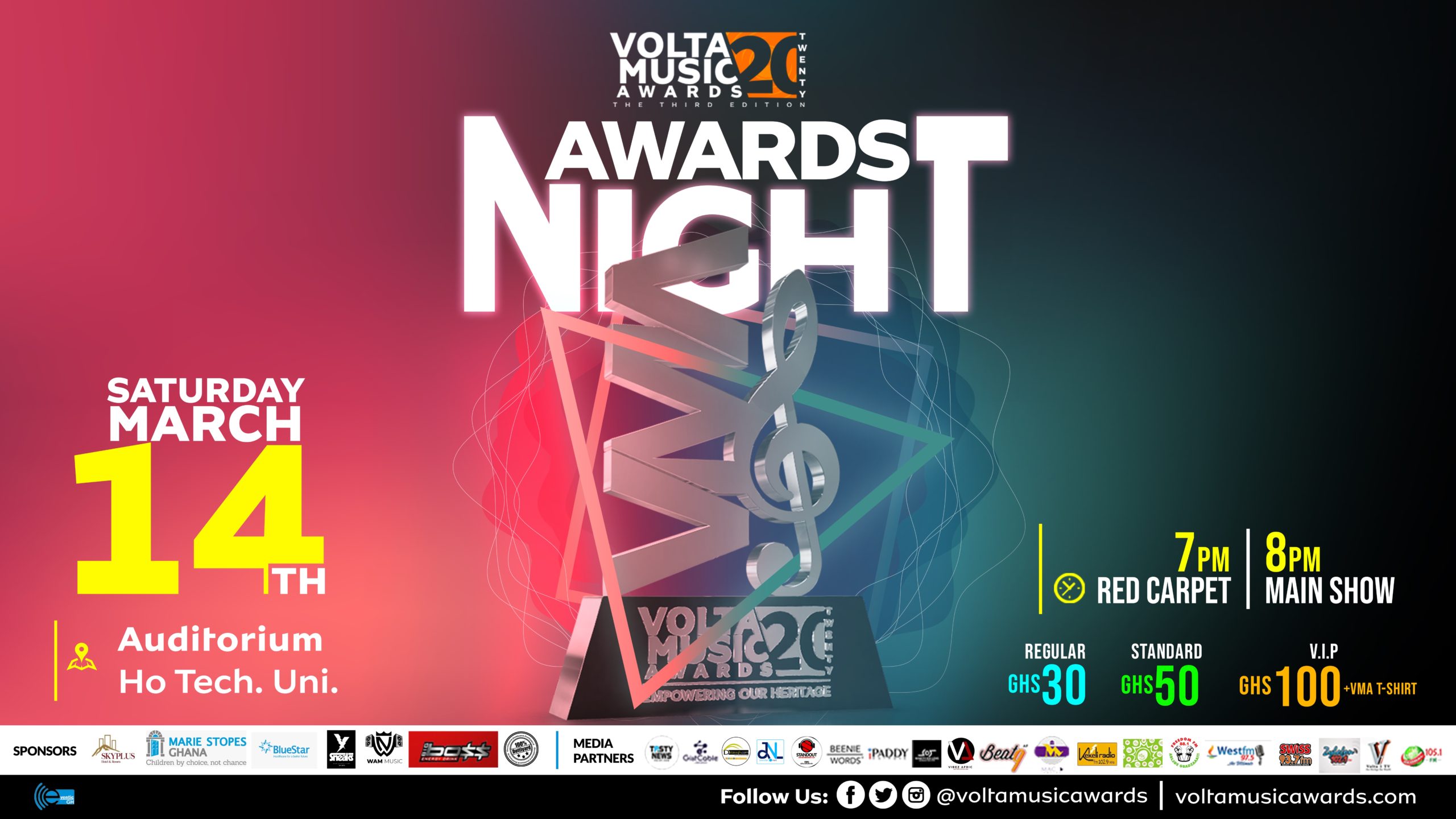 Volta Music Awards 2020 slated for March 14