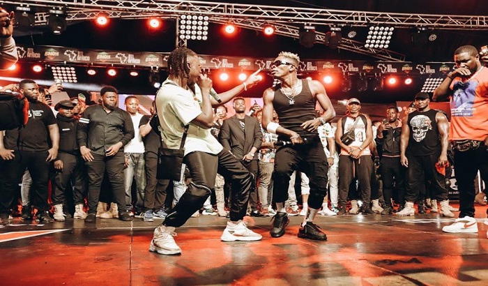 Shatta Wale And Stonebwoy Dance Together At 4syte TV Studio