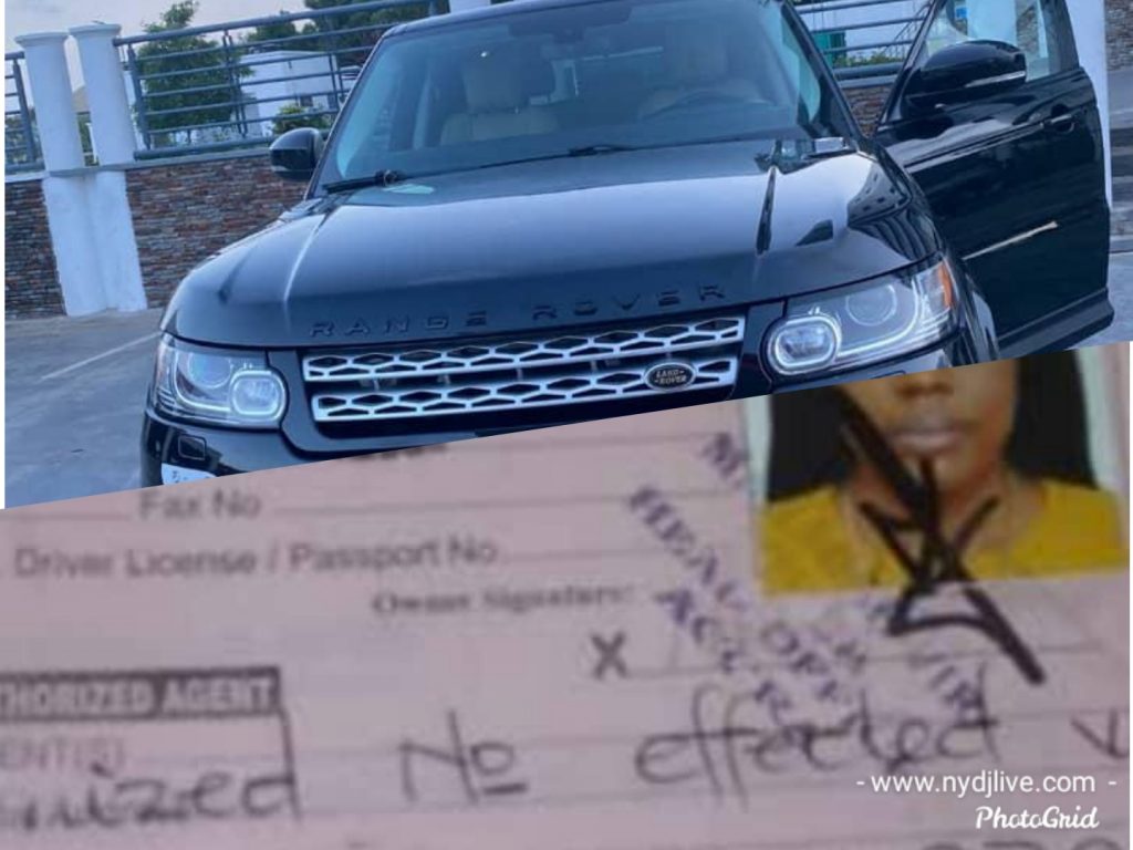 Nana Aba Finally Register The Black Range Rover, Flaunts It As A Real Owner