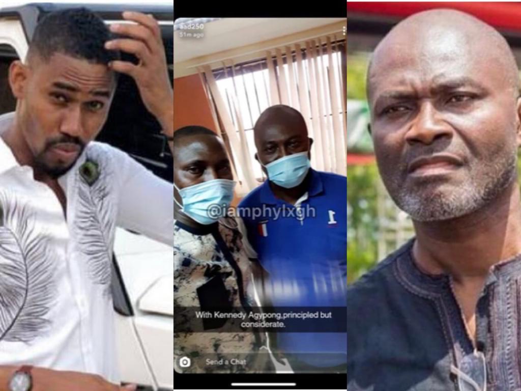 Photos: Ibrah One’s Brother, Abass Storms Kennedy Agyapong’s House To Beg Him