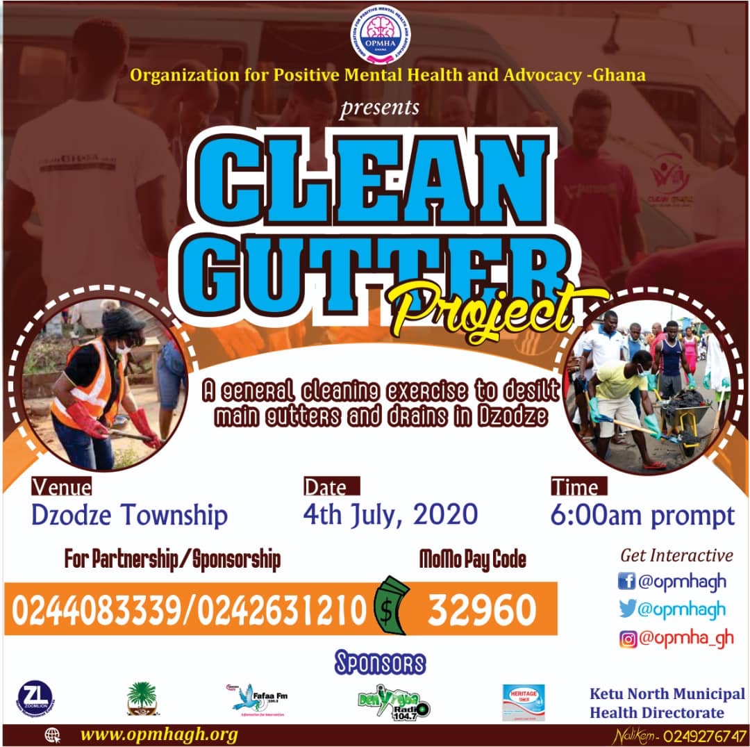 OPMHA-Ghana presents 'Clean Gutter' Dzodze