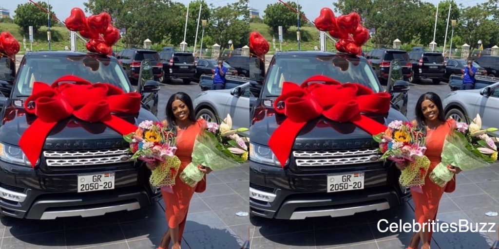 Nana Aba Anamoah Exposed For Allegedly Faking Her Range Rover Birthday Gift