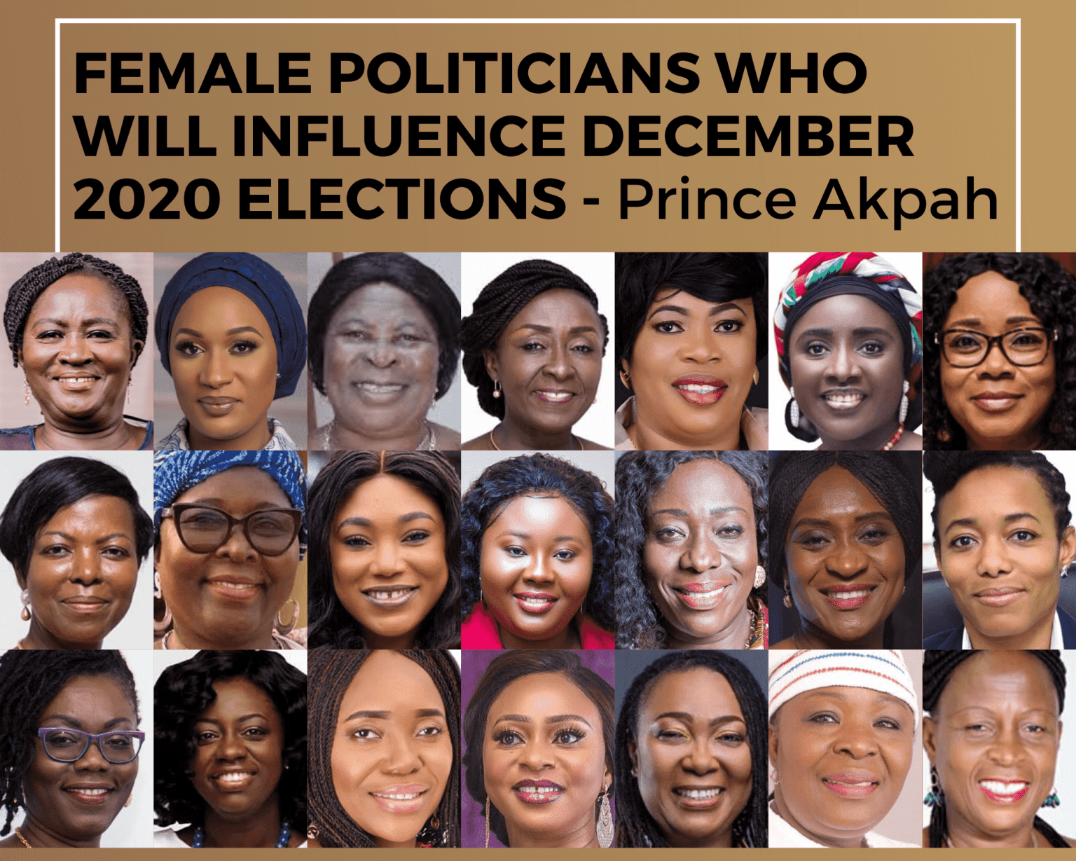 Female Politicians in the line up to influence decisions in Ghana’s upcoming Elections 2020