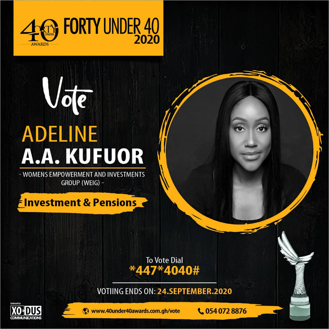 Adeline A.A. Kufuor bags “40 under 40 awards”