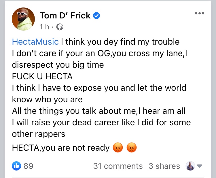 Tom D'Frick Hecta