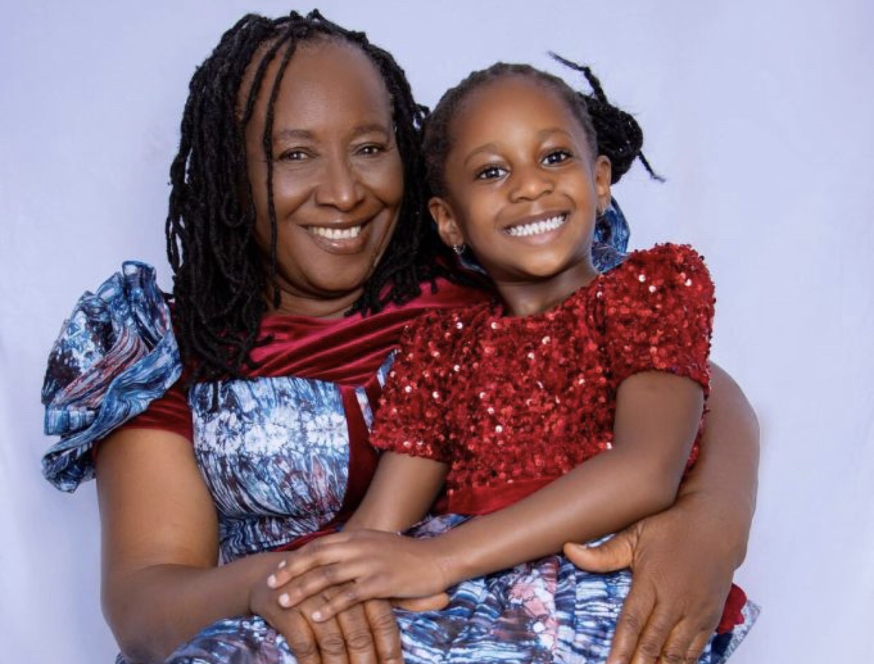 Patience Ozokwo and granddaughter