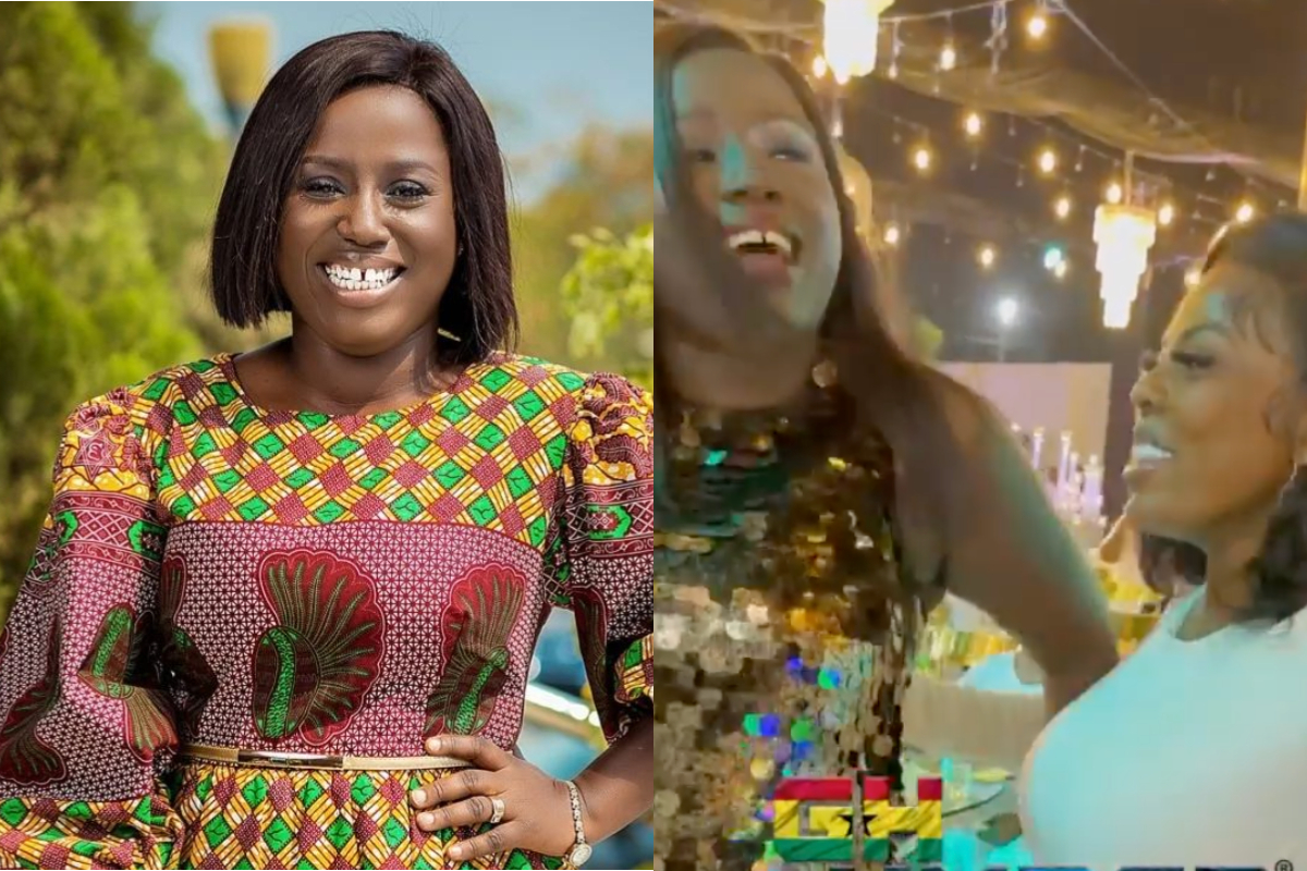 Fans React As Diana Hamilton Refuses To Dance To A Kojo Antwi’s Song At A Party (Video)