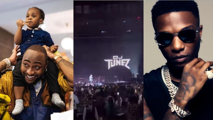 Emotional moment Wizkid paid tribute to Davido’s son at concert in New York (Video)