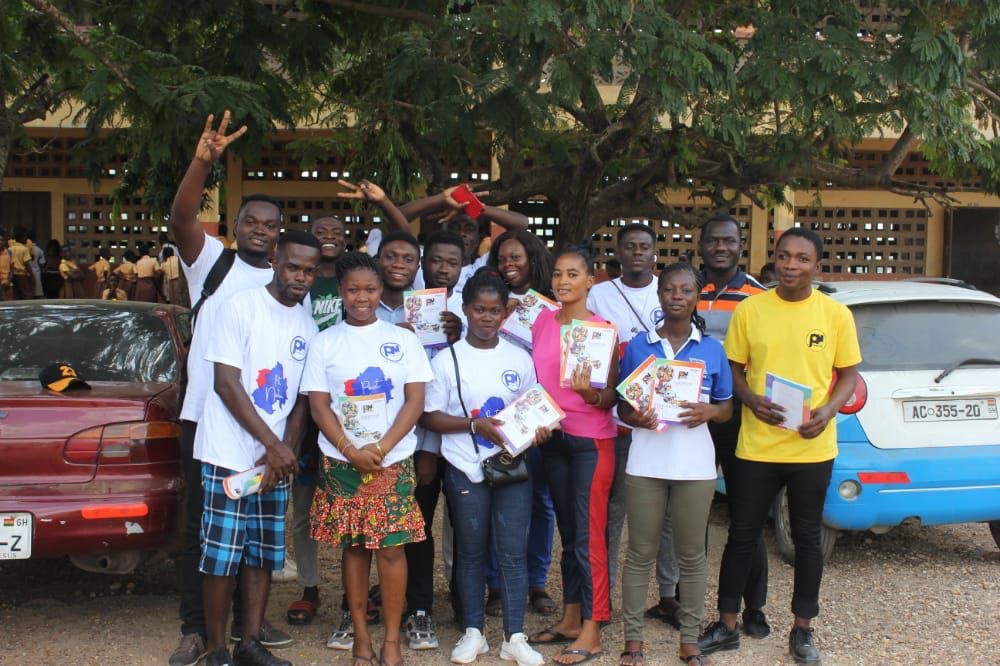 Poat Nation donates 5000 exercises books to basic schools in Obuasi