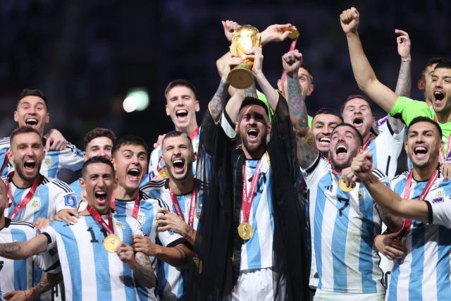 WATCH: Messi lifts World Cup trophy for Argentina