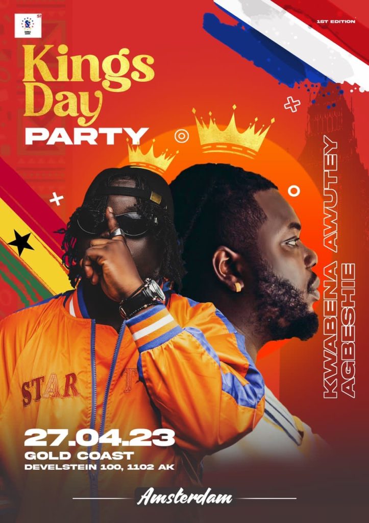 Agbeshie To Perform At King Day Party In Amsterdam On April 27th
