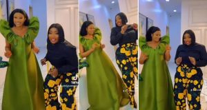 Anita Joseph and Yul’s first wife, May Edochie all smiles as they show off their dance moves [VIDEO]