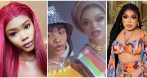 “Daughter wey you don knack”  – Oye Kyme disses Bobrisky, replies query on size of Crossdresser’s ‘thing’