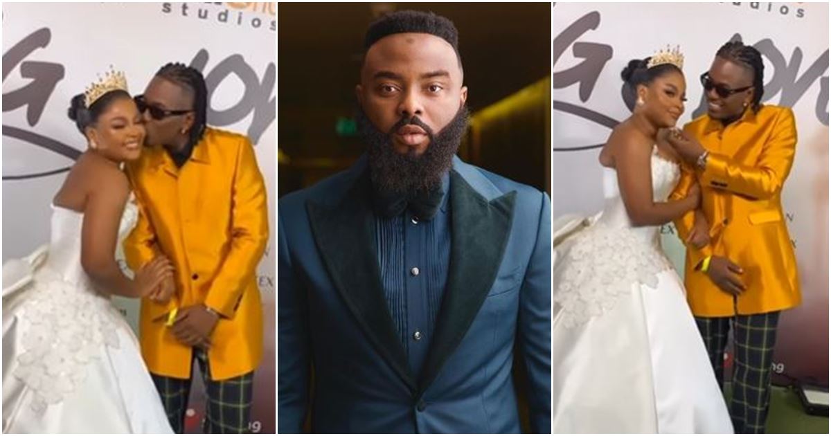 Don't be jealous - VJ Adams' comment on loved-up video of alleged lover, Bimbo Ademoye and Timini causes stir