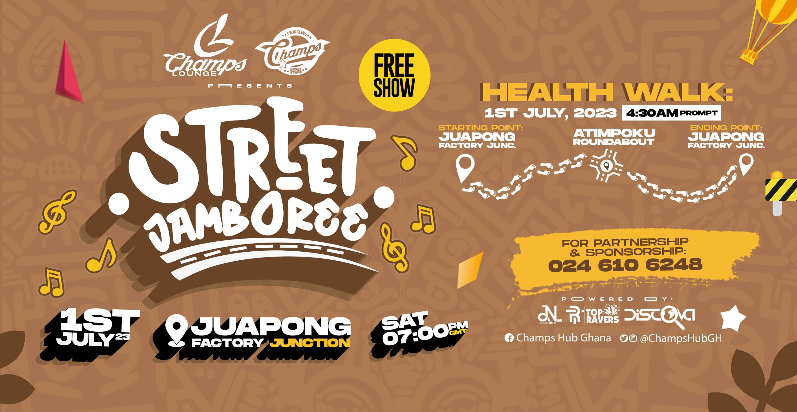 Street Jamboree: Ghana's Biggest Street Carnival Comes to Juapong on 1st July,2023.