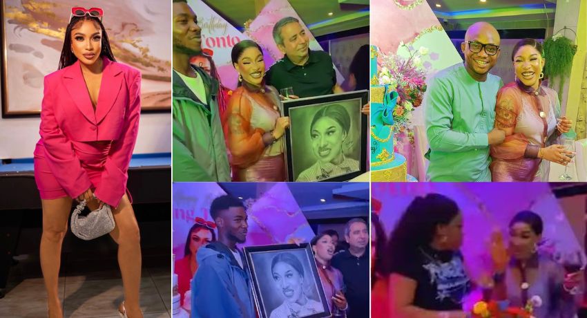Tonto Dikeh throws lavish pre-birthday party with friends after stating she’s tired of it [VIDEO]
