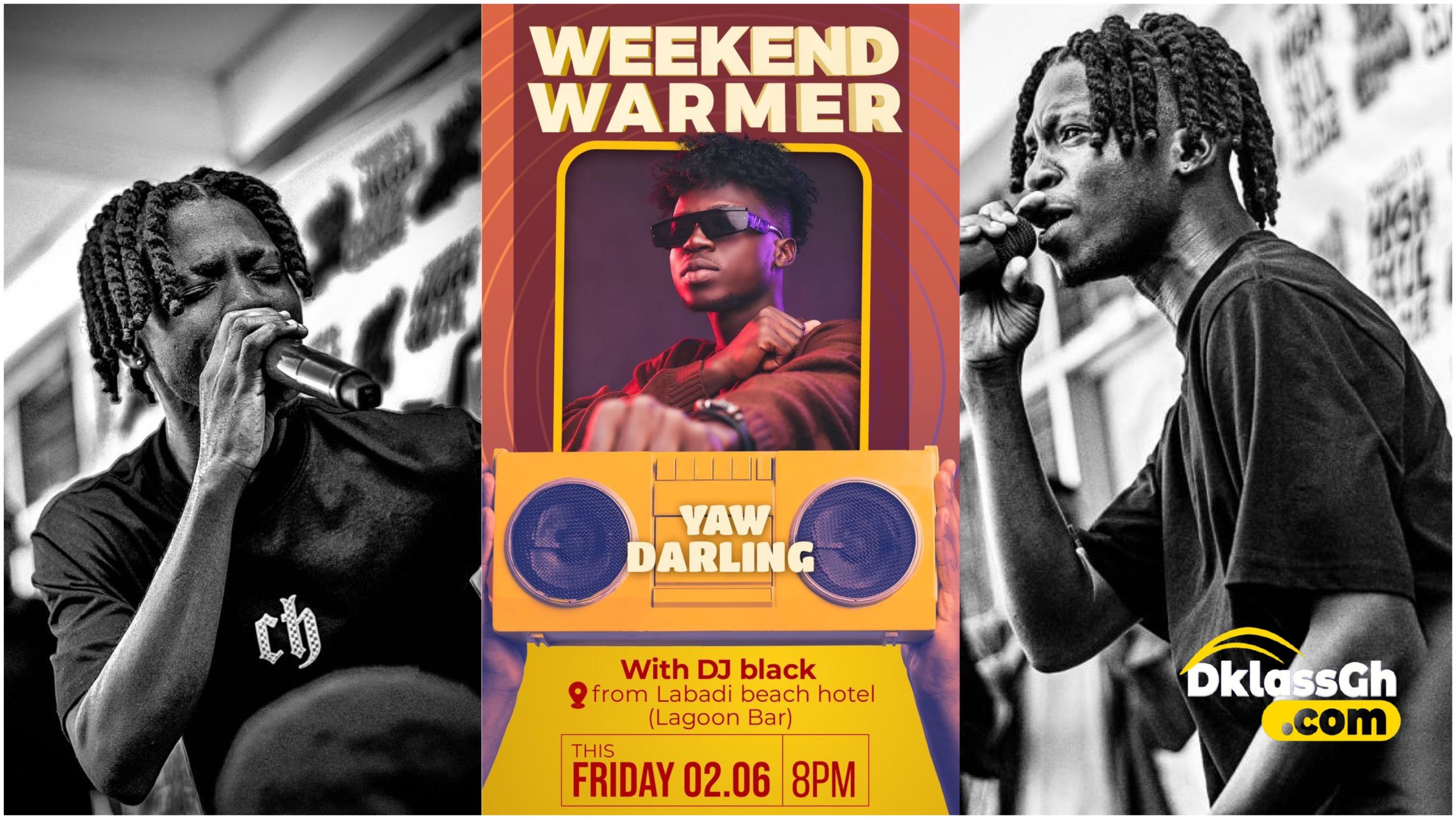 DJ Black moves Yaw Darling to Labadi Beach Hotel this Friday for 'Weekend Warmer' on Joy FM