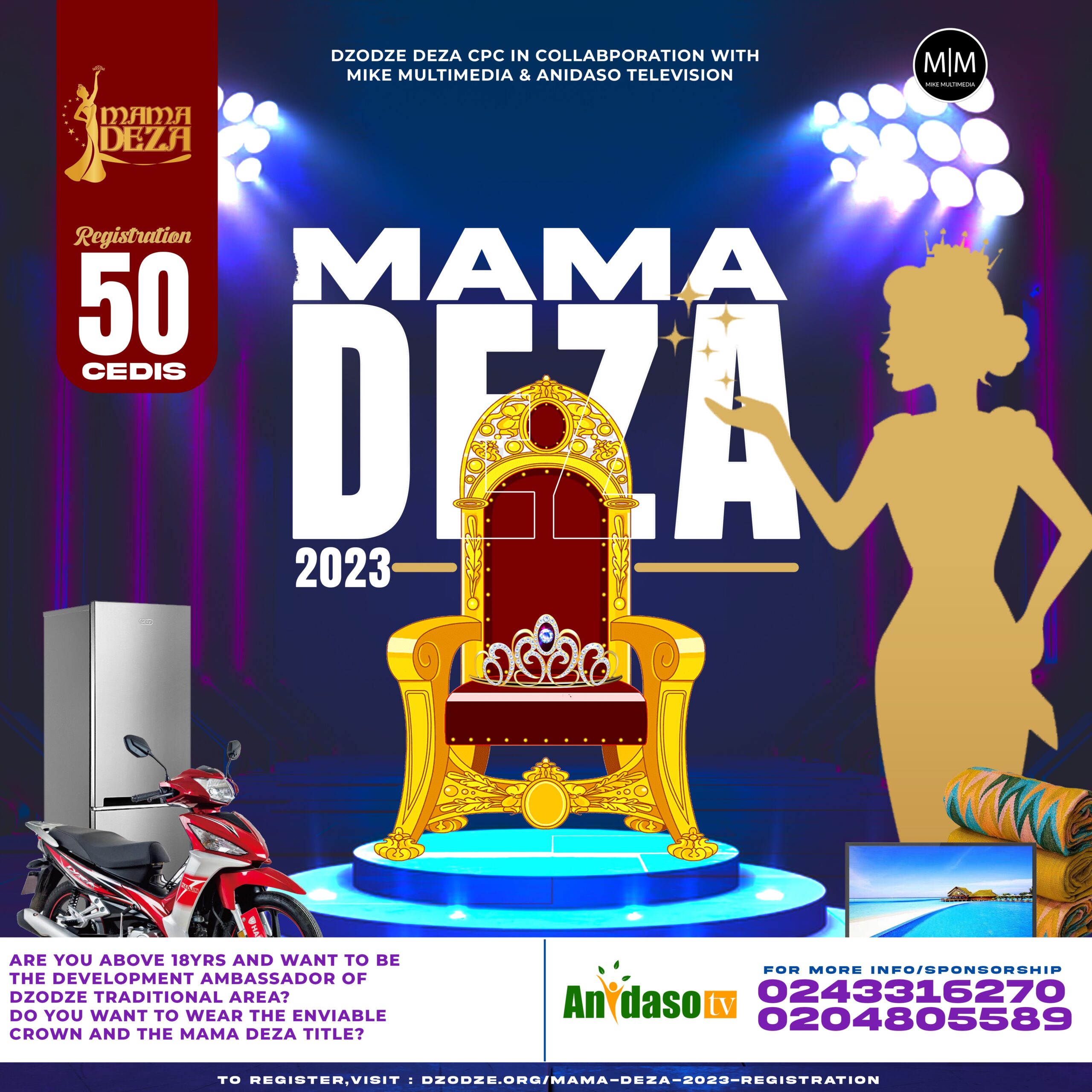 Dzodze Deza CPC Opens Registration for Mama Deza 2023 Beauty Pageant