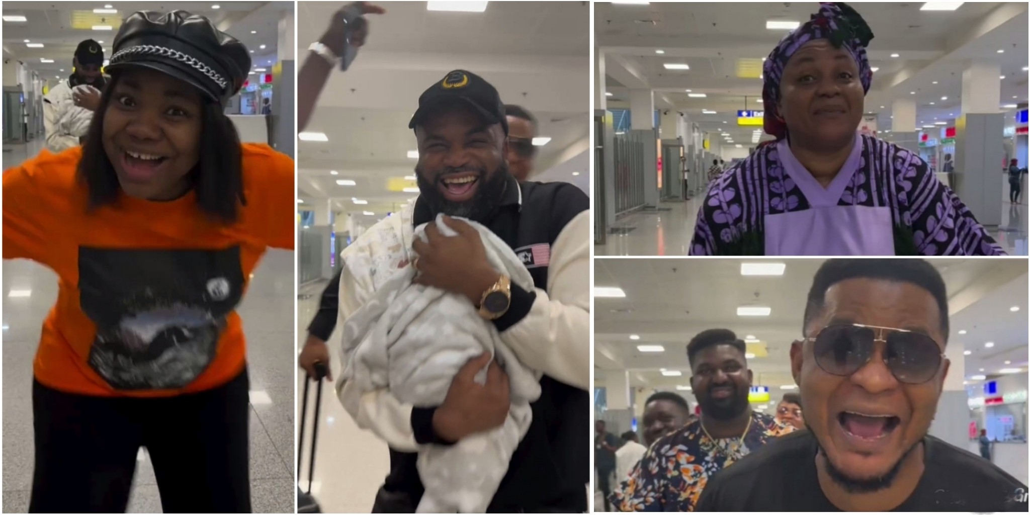 Mercy Chinwo, her hubby share a glimpse of their newborn baby in a fun ‘I’m not the child’ challenge – VIDEO