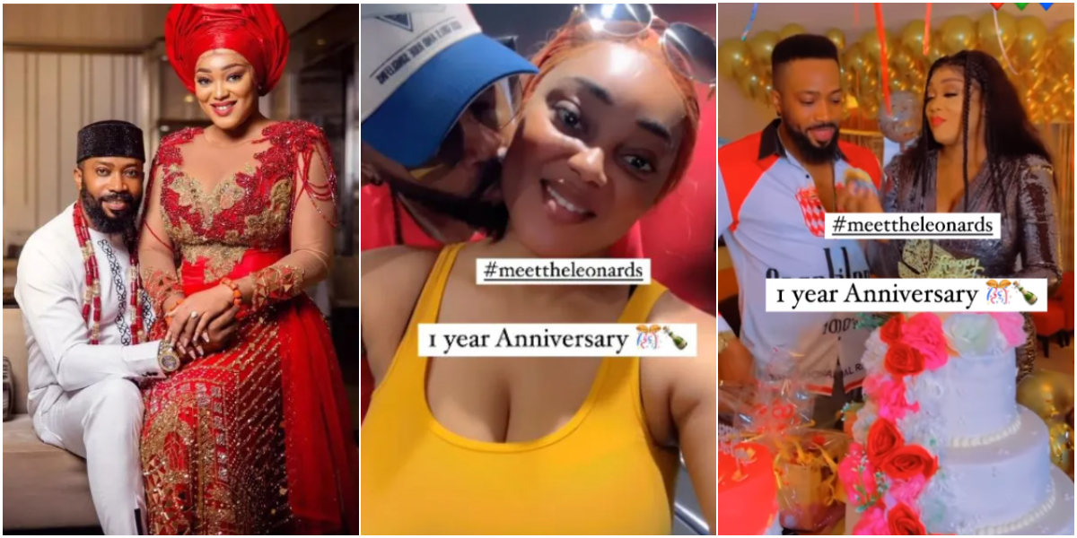 Nollywood stars, Peggy Ovire and Frederick Leonard, celebrate 1 year of marital bliss