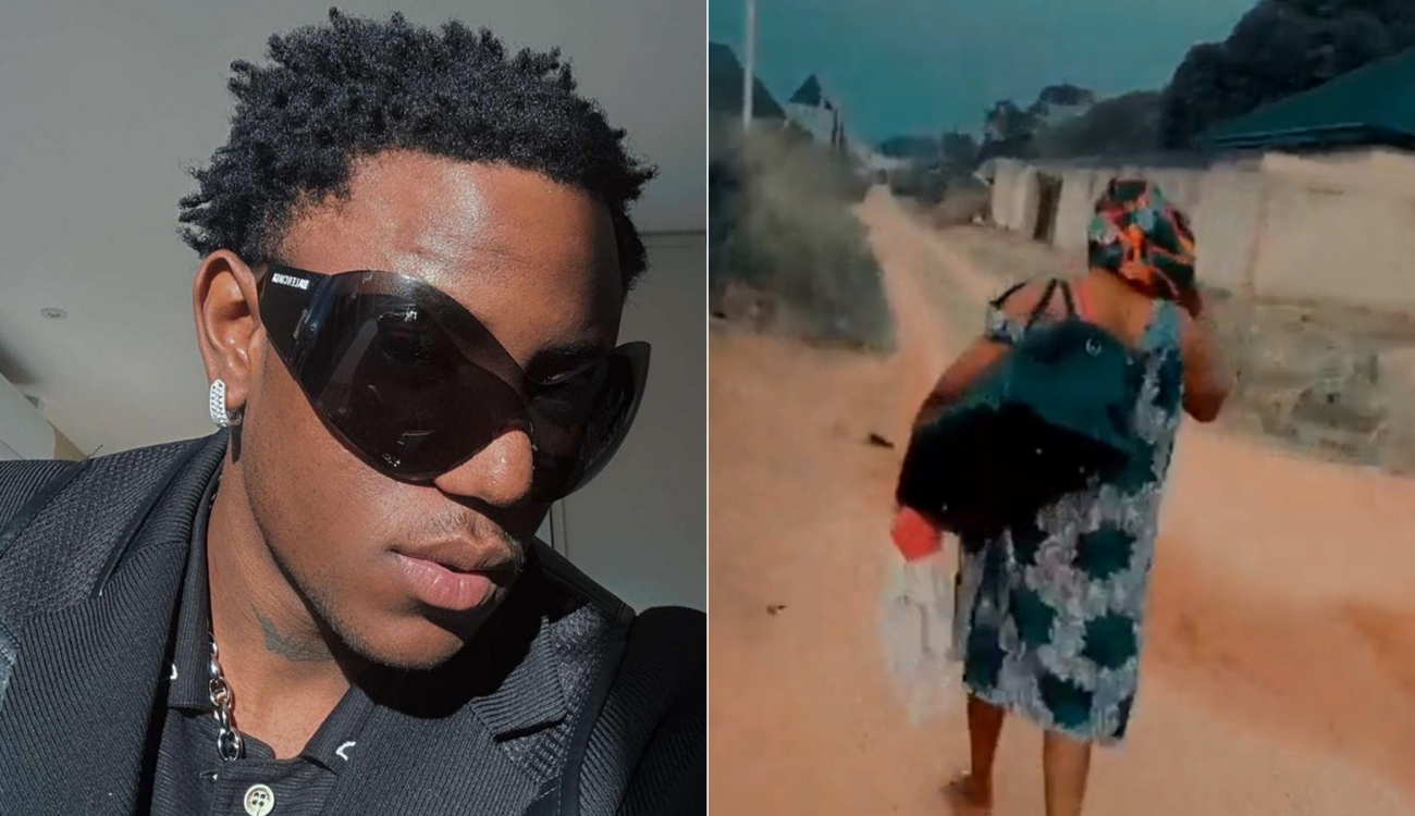 Shallipopi melts hearts with Video of His Mom Seeing Him Off
