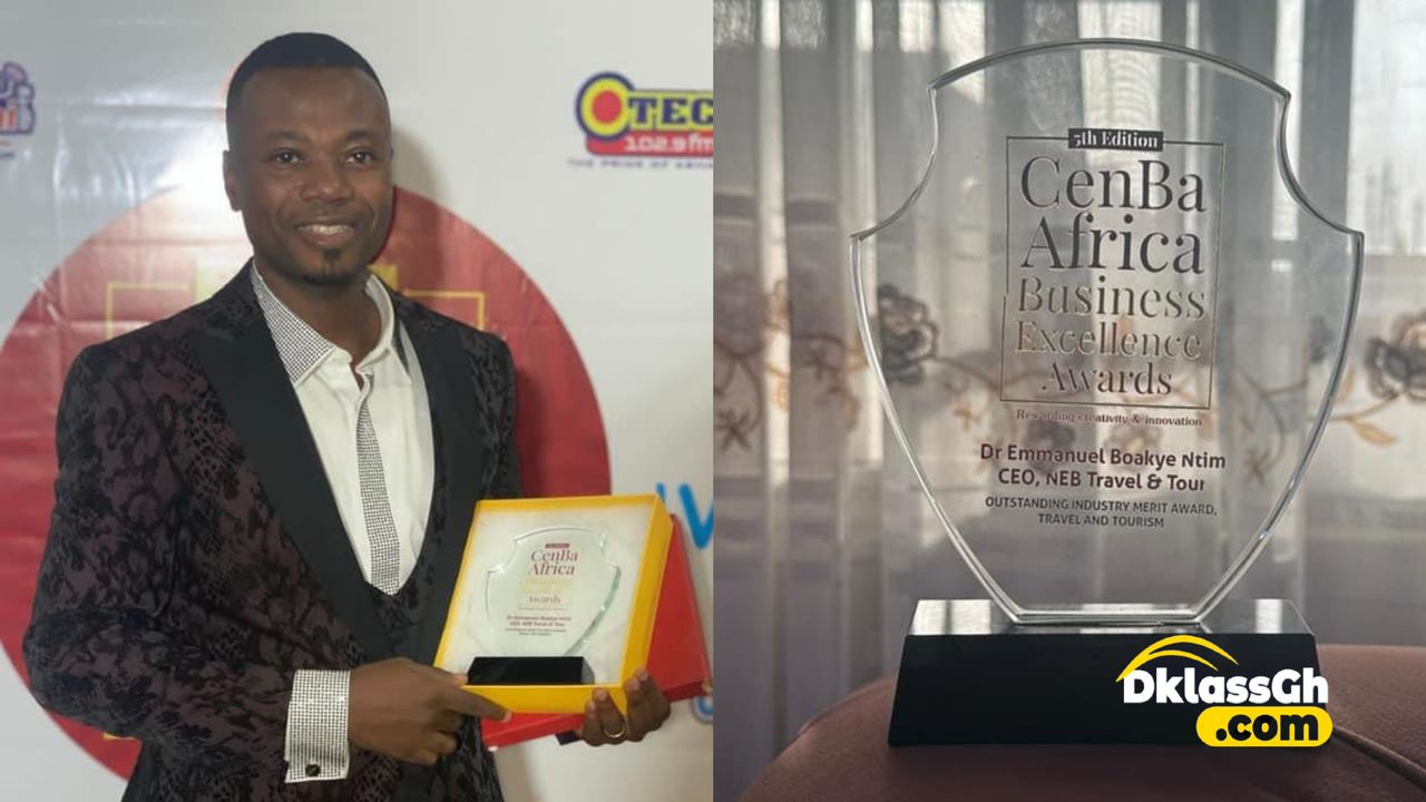 Dr Emmanuel Boakye Ntim Wins Travel and Tourism Award At CenBA Africa Business Excellence Awards