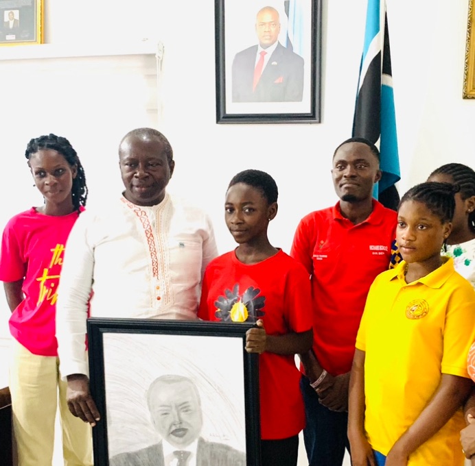 Kids In Tourism Ghana Pays Courtesy Call to H.E Thomas Okyere, Botswana Honorary Consul