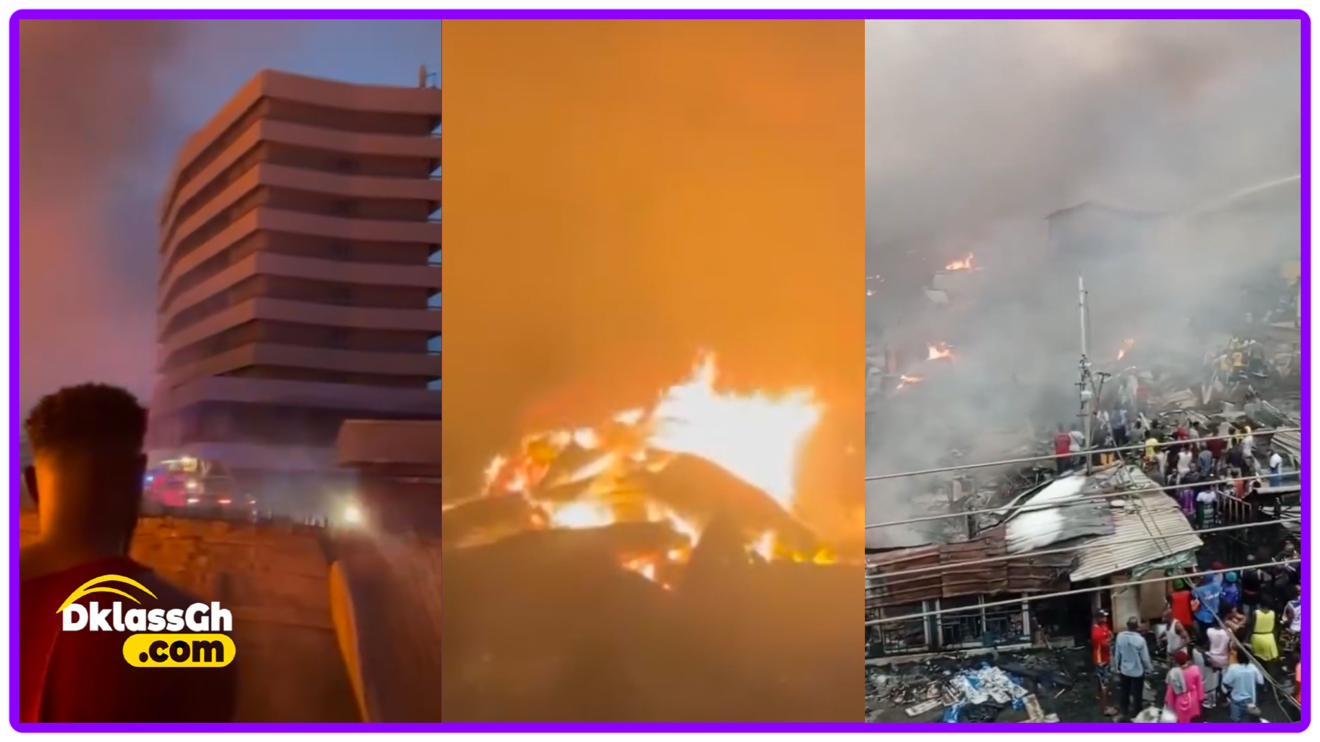 Fire guts Kantamanto market, several shops destroyed (Video