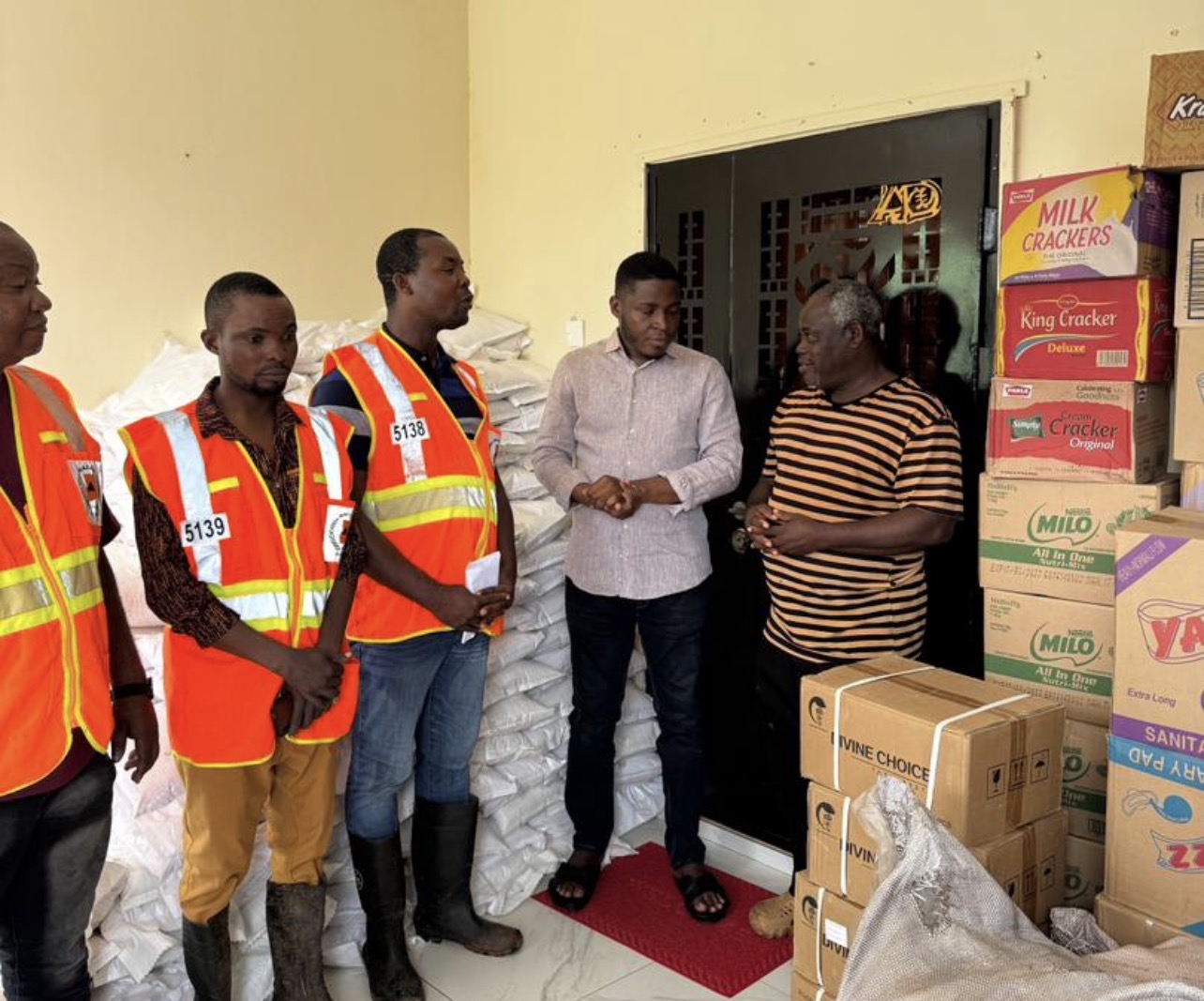 PHOTOS: Hon. Edem Agbana Supports Flood Victims in Ketu North With Relief Donation